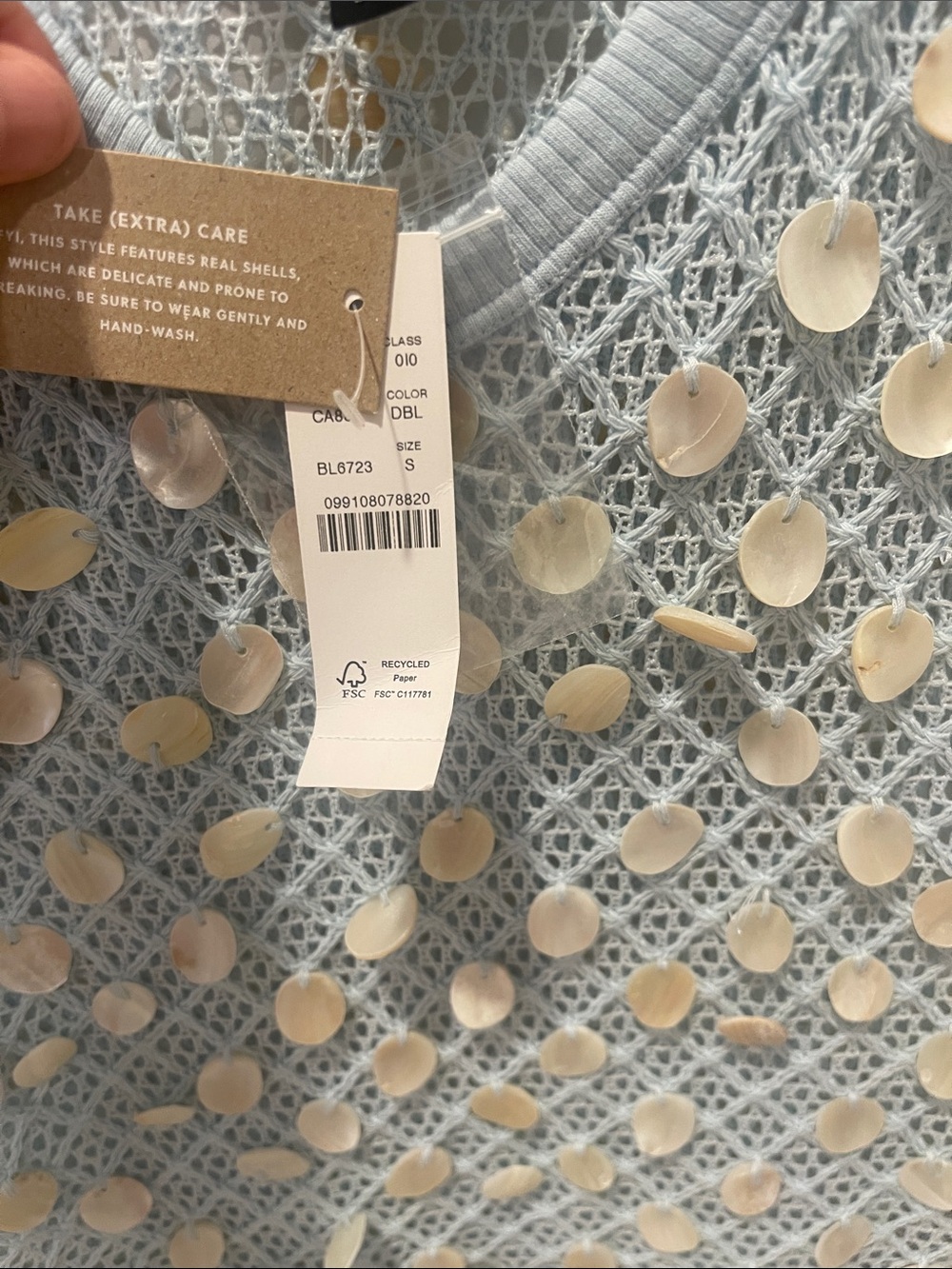 J. Crew Crochet Shell Embroidered Tank - Picture 5 of 5